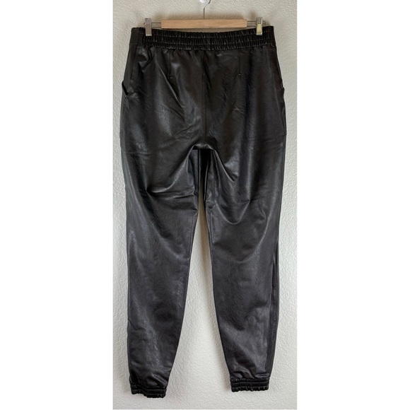 SPANX Faux Leather Jogger Pants Black slim skinny cargo pockets, size XL - Picture 5 of 14
